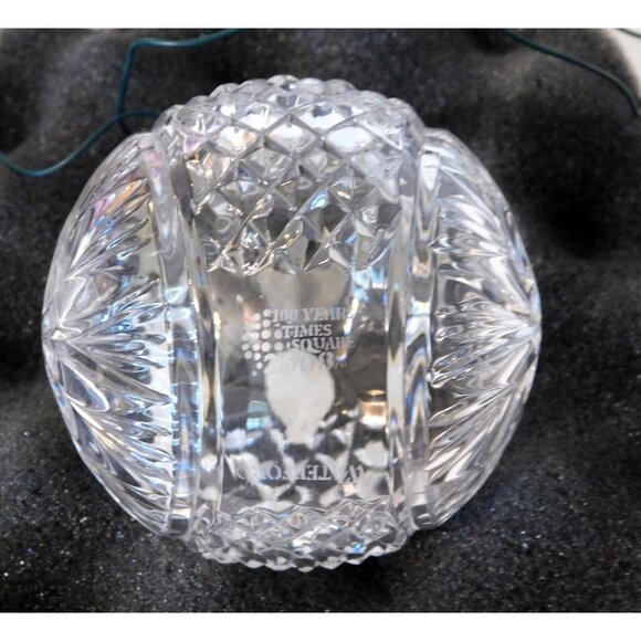 Waterford Crystal 2008 Ornament Times Square Ball 100th Anniversary LED Light Up - Picture 8 of 10